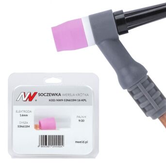 Soczewka wersja krótka 9/20 #7 [na elektrodę 1.6mm] L=23.5mm