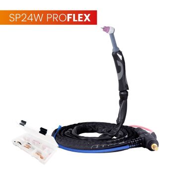 Uchwyt TIG 24W, 4m, seria ProFLEX, mini 1B, pakiet U, przyłącze pasujące do ESAB®
