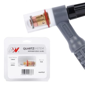 QUARTZSystem - mała soczewka dysza  S 9/20 [na elektrodę 1.6mm]