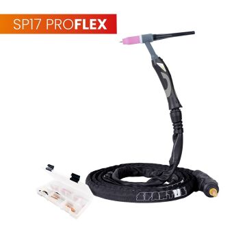 Uchwyt TIG 17, 4m, seria ProFLEX, mini 1B, pakiet U, SK35, 30cm wężyka, Rec6