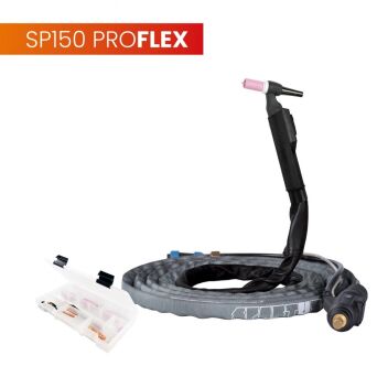 Uchwyt TIG 150, 4m, seria ProFLEX, mini 1B, pakiet U, SK35, 30cm wężyka, Rec6