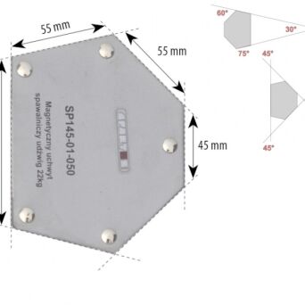Magnetyczny uchwyt spawalniczy udźwig: 22kg