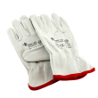 PSW-1202 ECO RĘKAWICE CAŁOSKÓRZANE - BIAŁE ROZMIAR 10 - 2
