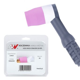 Soczewka wersja krótka 24/24W #7 [na elektrodę 2.4mm] L=23.5mm