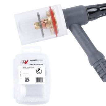 QUARTZSYSTEM - duża soczewka dysza L, wymienne sitko 17/18/26 [na elektrodę 2.4mm]