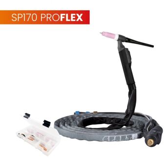 Uchwyt TIG 170, 4m, seria ProFLEX, mini 1B, pakiet U, SK35, 30cm wężyka, Rec6