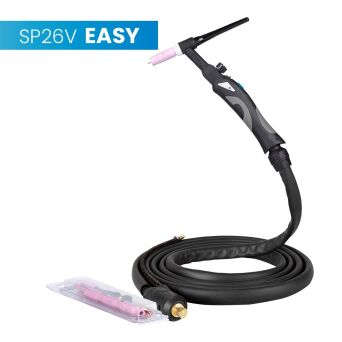 Uchwyt TIG 26V, 4m, seria Easy,  sterowanie w rękojeści, pakiet D, SK35, 2m wężyk, Rec6