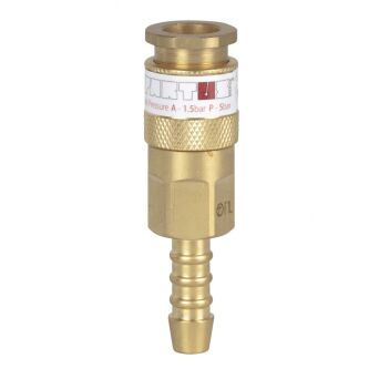 Szybkozłączka przypalnikowa - gniazdo na wąż fi 8,0mm (gaz palny)