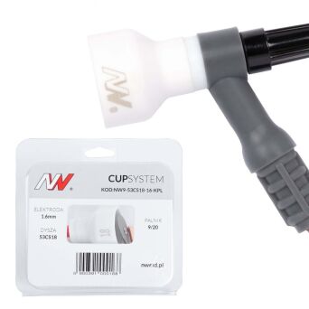 CUPSystem - zestaw 9/20 dysza kielich #18 [na elektrodę 1.6]