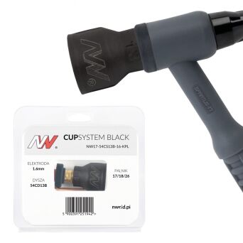 CUPSYSTEM Black - zestaw 17/18/26 dysza kielich #13 [na elektrodę 1.6]