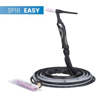 Uchwyt TIG 18, 4m, seria Easy, 1B, pakiet X, SK35, 30cm wężyka, Rec6