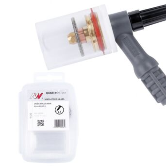 QUARTZSystem - duża soczewka dysza L, wymienne sitko 9/20 [na elektrodę 1.6mm]