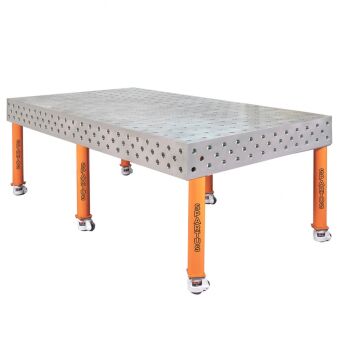 [OUTLET] FERROS 3D stół spawalniczy 2400 x 1200 x 200 (+6  nóg z kółkami L=550)
