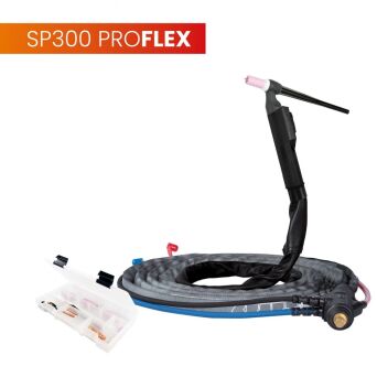 Uchwyt TIG 300, 4m, seria ProFLEX, mini 1B, pakiet U, SK35, 30cm wężyka, Rec6