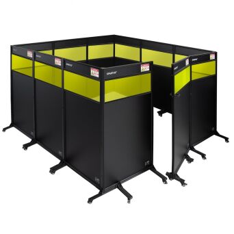 Zabudowa stanowiska 3360x3300 do spawania laserowego [z podglądem]