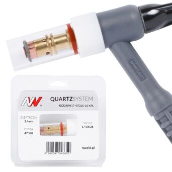 QUARTZSYSTEM - mała soczewka dysza L 17/18/26 [na elektrodę 2.4mm]