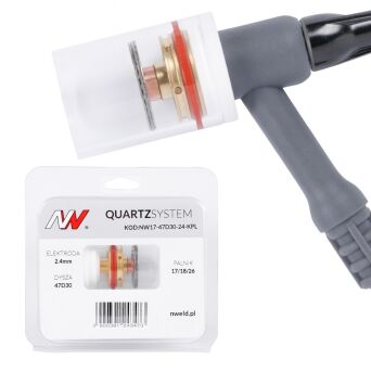 QUARTZSYSTEM - duża soczewka dysza L 17/18/26 [na elektrodę 2.4mm]