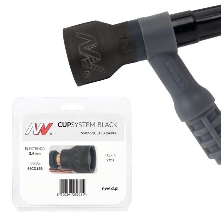 CUPSYSTEM Black - zestaw 9/20 dysza kielich #13 [na elektrodę 2.4]