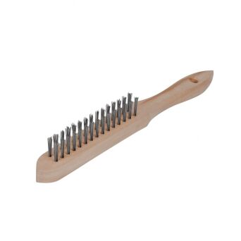 Szczotka ręczna 2-rzędowa drut nierdzewny 0,3mm
