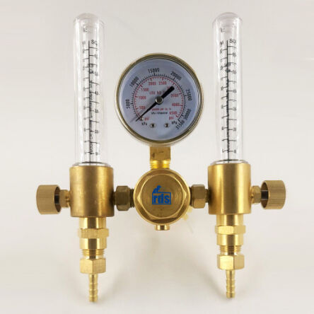 Reduktor Ar/CO2 z 2-Rotametrami Mosiądz