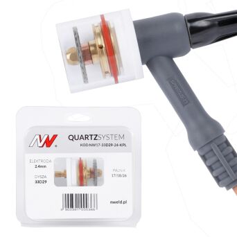 QUARTZSYSTEM - duża soczewka dysza S, wymienne sitko 17/18/26 [na elektrodę 2.4mm]