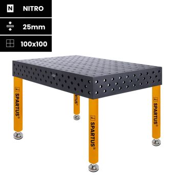 Stół spawalniczy SPARTUS MAXIMUS 3D 1500x1000x200mm | D28 | 4 nogi ze stopami L=650mm