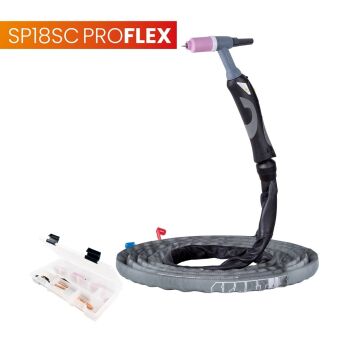 Uchwyt TIG 18SC, 4m, seria ProFLEX, 1B, pakiet U, przyłącze pasujące do KEMPPI®