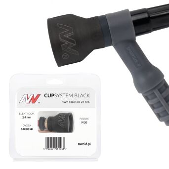 CUPSYSTEM Black - zestaw 9/20 dysza kielich #15 [na elektrodę 2.4]