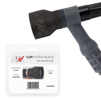 CUPSYSTEM Black - zestaw 9/20 dysza kielich #13 [na elektrodę 1.6]
