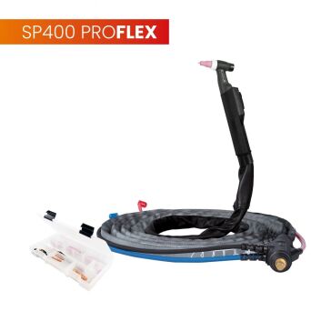 Uchwyt TIG 400, 4m, seria ProFLEX, mini 1B, pakiet U, SK35, 30cm wężyka, Rec6