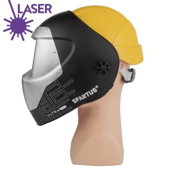 Przyłbica do spawania laserowego SPARTUS Ultra VX27 z kaskiem i adapterem