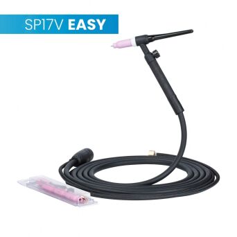 Uchwyt TIG 17V, 4m, seria Easy, pakiet D, SK25, 2m wężyka, nakrętka 1/4