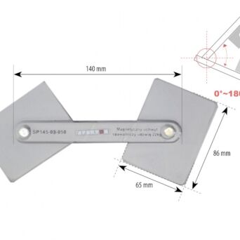 Magnetyczny uchwyt spawalniczy - regulowany kąt udźwig 22kg