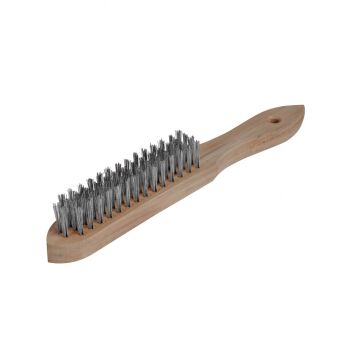 Szczotka ręczna 4-rzędowa drut nierdzewny 0,3mm