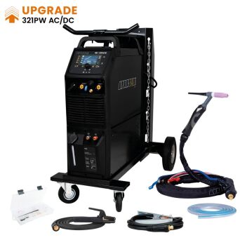 ProTIG 325PW AC/DC [źródło, chłodnica, wózek] pakiet z uchwytem SPP 18 4m