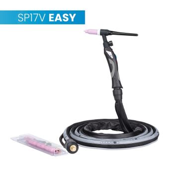 Uchwyt TIG 17V, 4m, seria Easy,  sterowanie w rękojeści, pakiet X, SK35, 30cm wężyk, Rec6