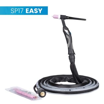 Uchwyt TIG 17, 4m, seria Easy, mini 1B, pakiet X, SK35, 30cm wężyka, Rec6