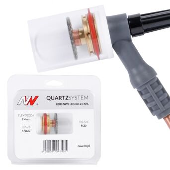QUARTZSystem - duża soczewka dysza L 9/20 [na elektrodę 2.4mm]