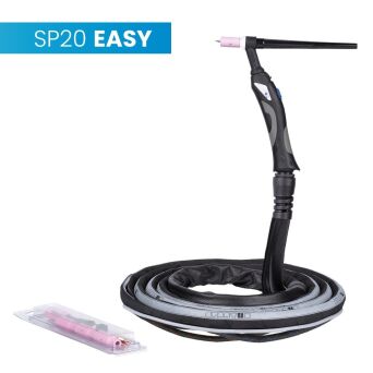 Uchwyt TIG 20, 4m, seria Easy, mini 1B, pakiet X, przyłącze pasujące do ESAB®