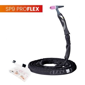 Uchwyt TIG 9, 4m, seria ProFLEX, mini 1B, pakiet U, przyłącze pasujące do KEMPPI®
