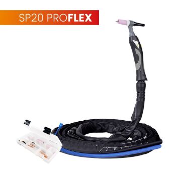 Uchwyt TIG 20, 4m, seria ProFLEX, mini 1B, pakiet U, przyłącze pasujące do KEMPPI®
