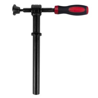 Zacisk śrubowy 90st. z uchwytem  300x150