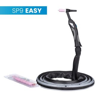 Uchwyt TIG 9, 4m, seria Easy, mini 1B, pakiet X, przyłącze pasujące do ESAB®